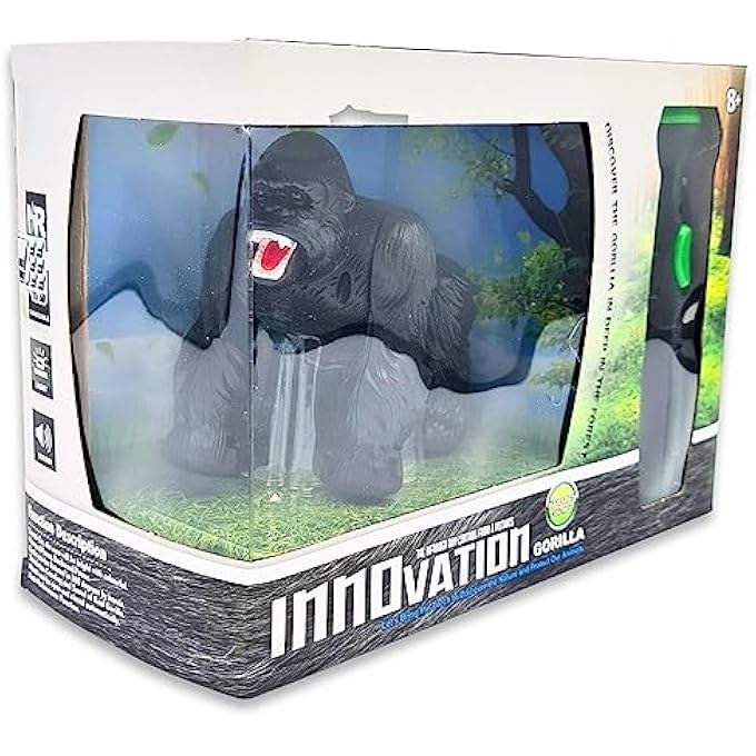 rayihni LASER REMOTE CONTROL GORILLA TOY - LIFE LIKE WITH MOVING BODY, SOUND AND LIGHT - Image 5